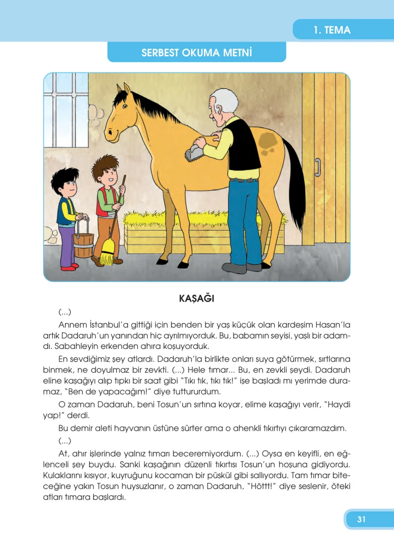 4. Sınıf Türkçe Ders Kitabı Cevapları Özgün Yayınları Sayfa 31