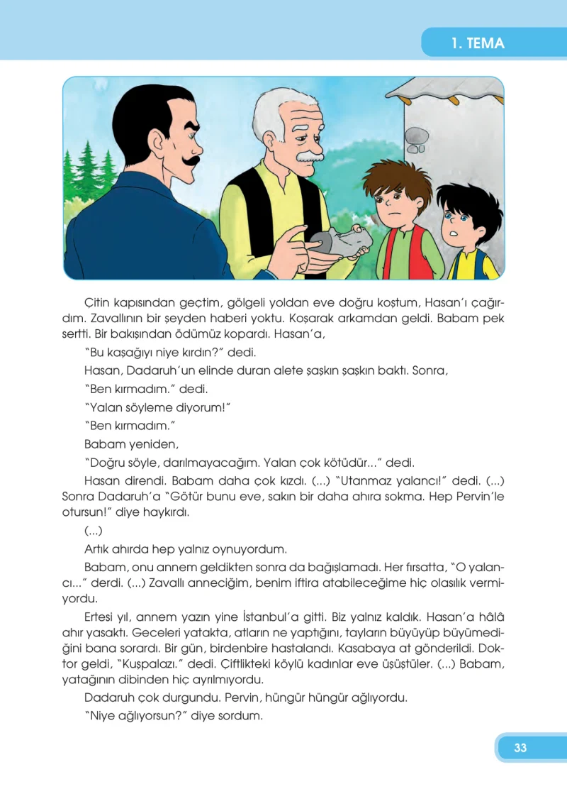 4. Sınıf Türkçe Ders Kitabı Cevapları Özgün Yayınları Sayfa 33