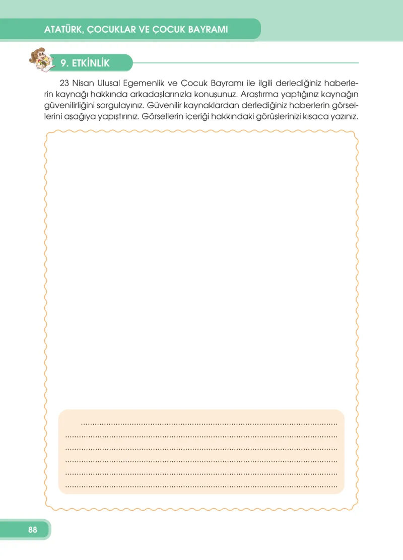 4. Sınıf Türkçe Ders Kitabı Cevapları Özgün Yayınları Sayfa 88