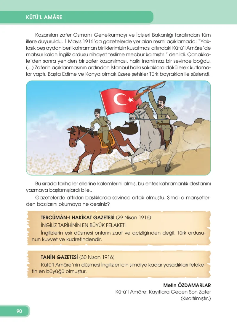 4. Sınıf Türkçe Ders Kitabı Cevapları Özgün Yayınları Sayfa 90