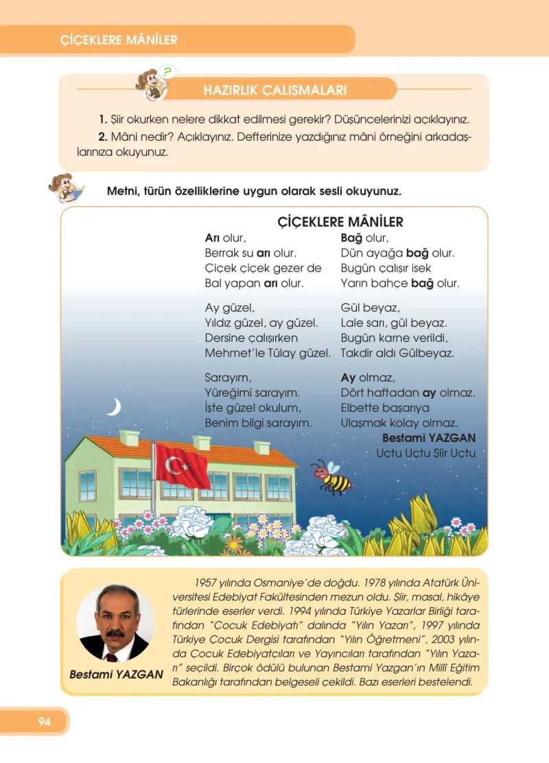 4. Sınıf Türkçe Ders Kitabı Cevapları Özgün Yayınları Sayfa 94