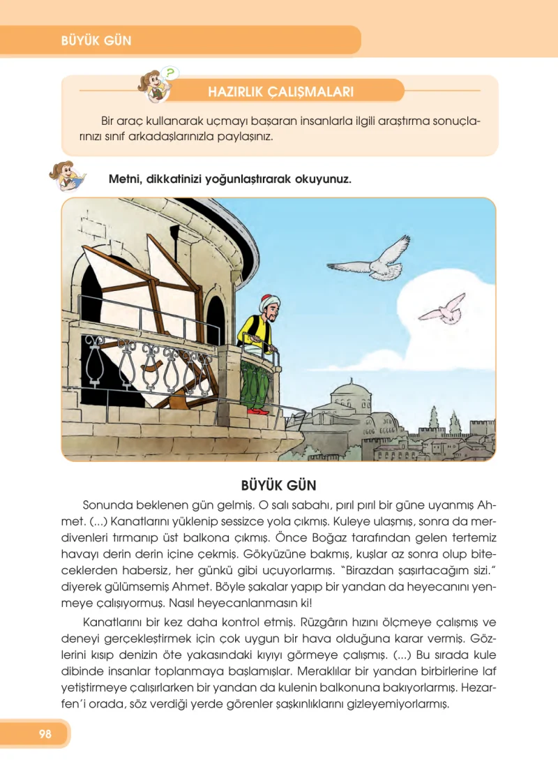4. Sınıf Türkçe Ders Kitabı Cevapları Özgün Yayınları Sayfa 98