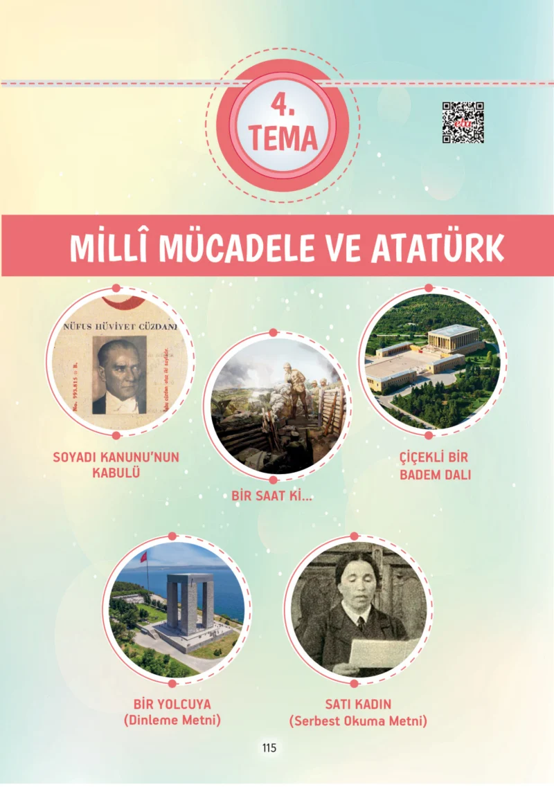 4. Sınıf Türkçe Ders Kitabı Cevapları Tuna Yayınları Sayfa 115