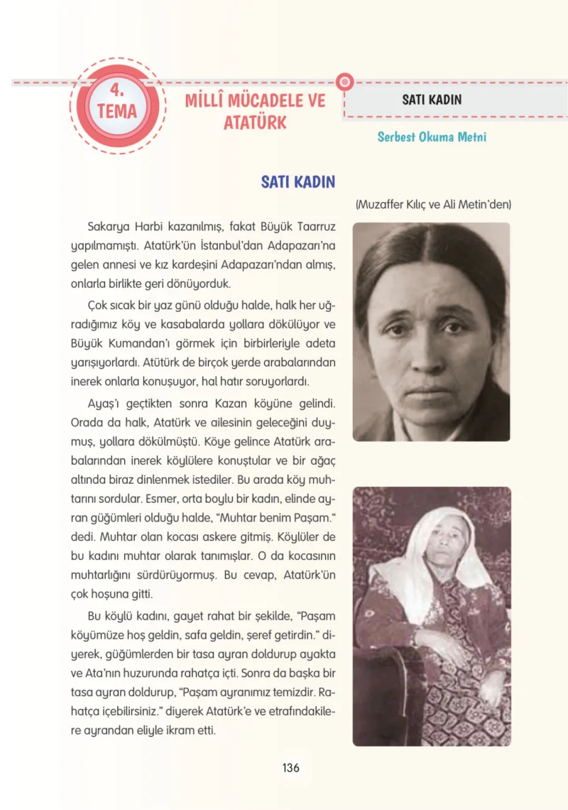 4. Sınıf Türkçe Ders Kitabı Cevapları Tuna Yayınları Sayfa 136