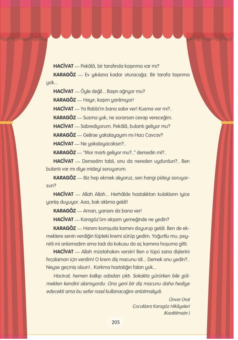4. Sınıf Türkçe Ders Kitabı Cevapları Tuna Yayınları Sayfa 205