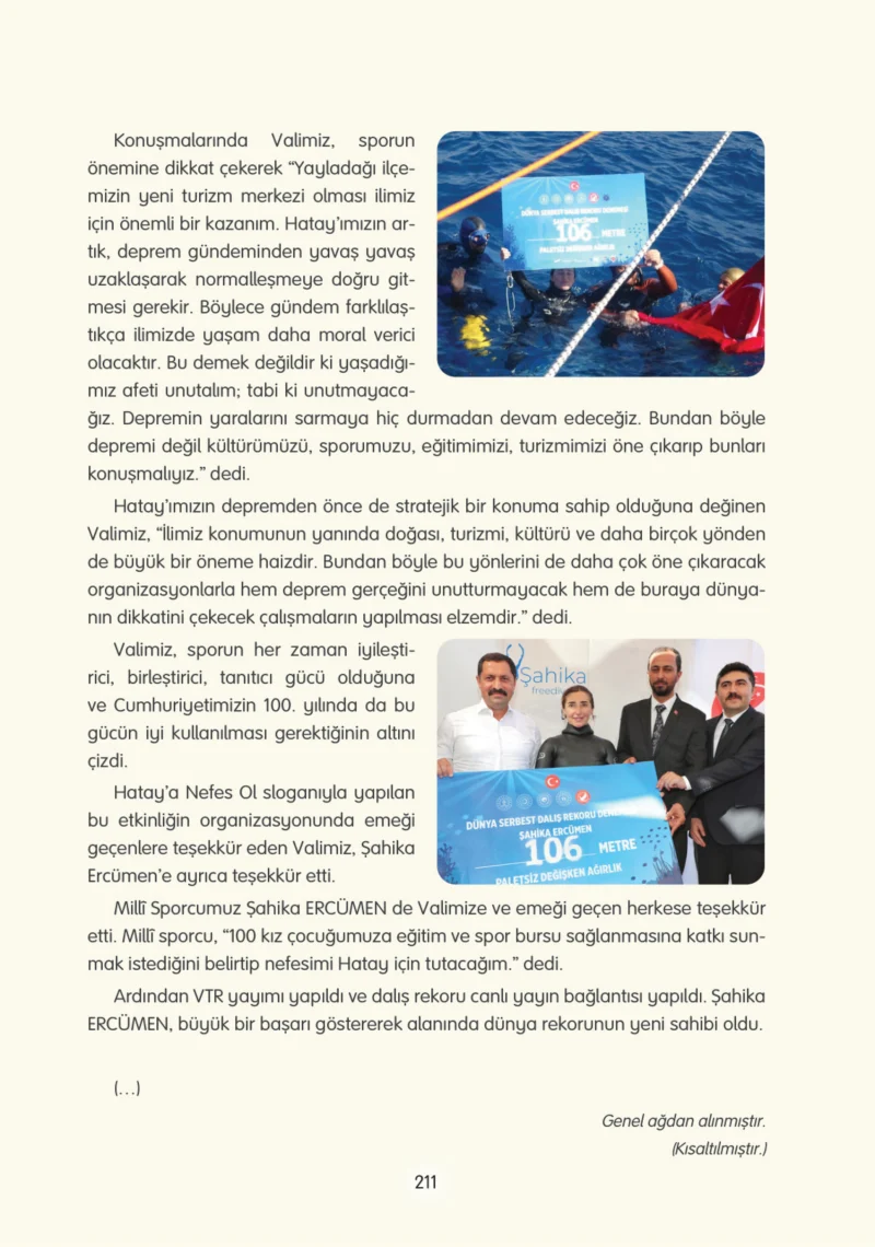 4. Sınıf Türkçe Ders Kitabı Cevapları Tuna Yayınları Sayfa 211