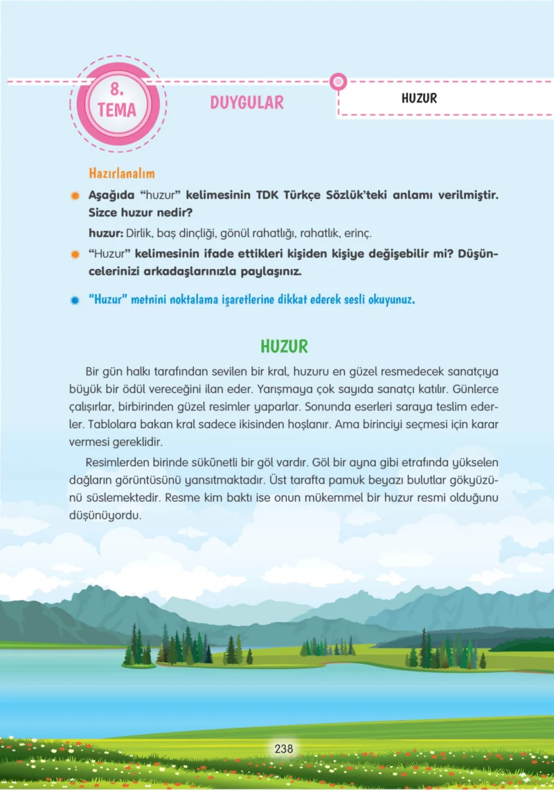 4. Sınıf Türkçe Ders Kitabı Cevapları Tuna Yayınları Sayfa 238
