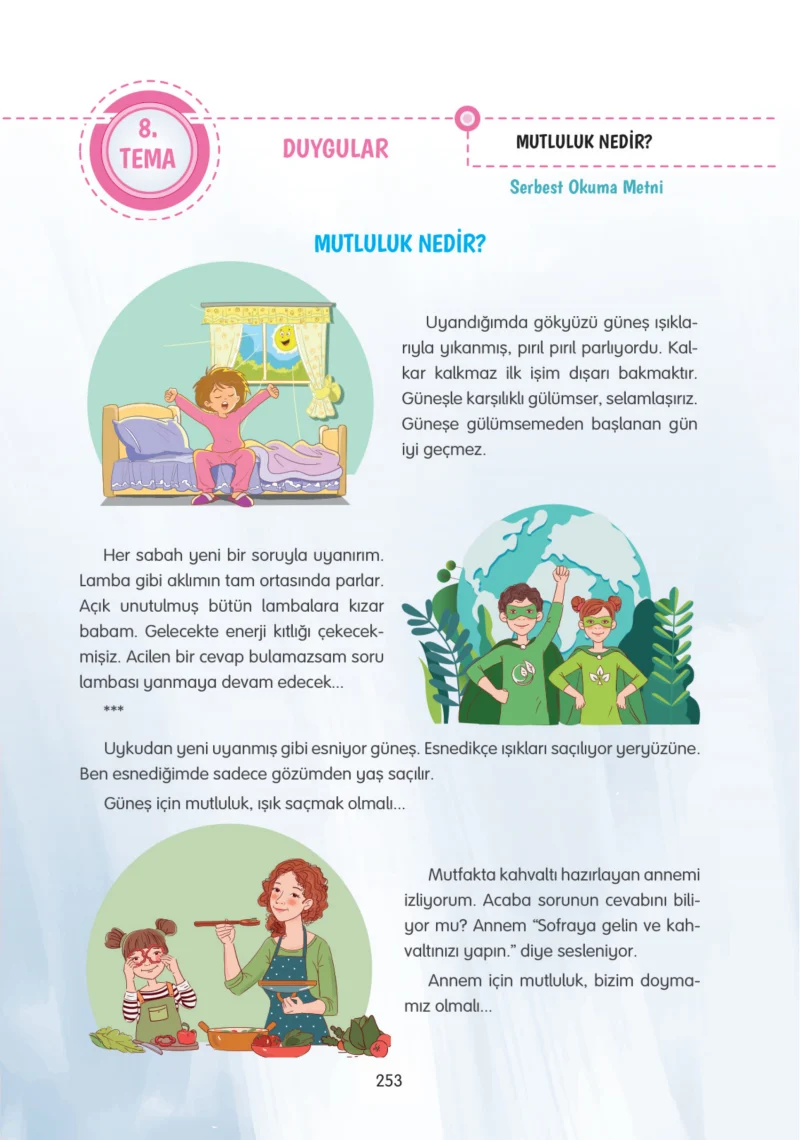 4. Sınıf Türkçe Ders Kitabı Cevapları Tuna Yayınları Sayfa 253