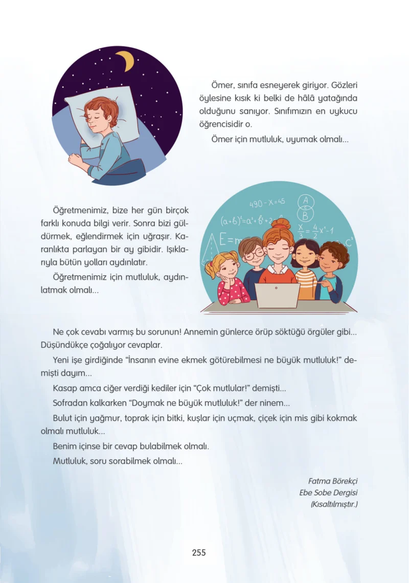 4. Sınıf Türkçe Ders Kitabı Cevapları Tuna Yayınları Sayfa 255