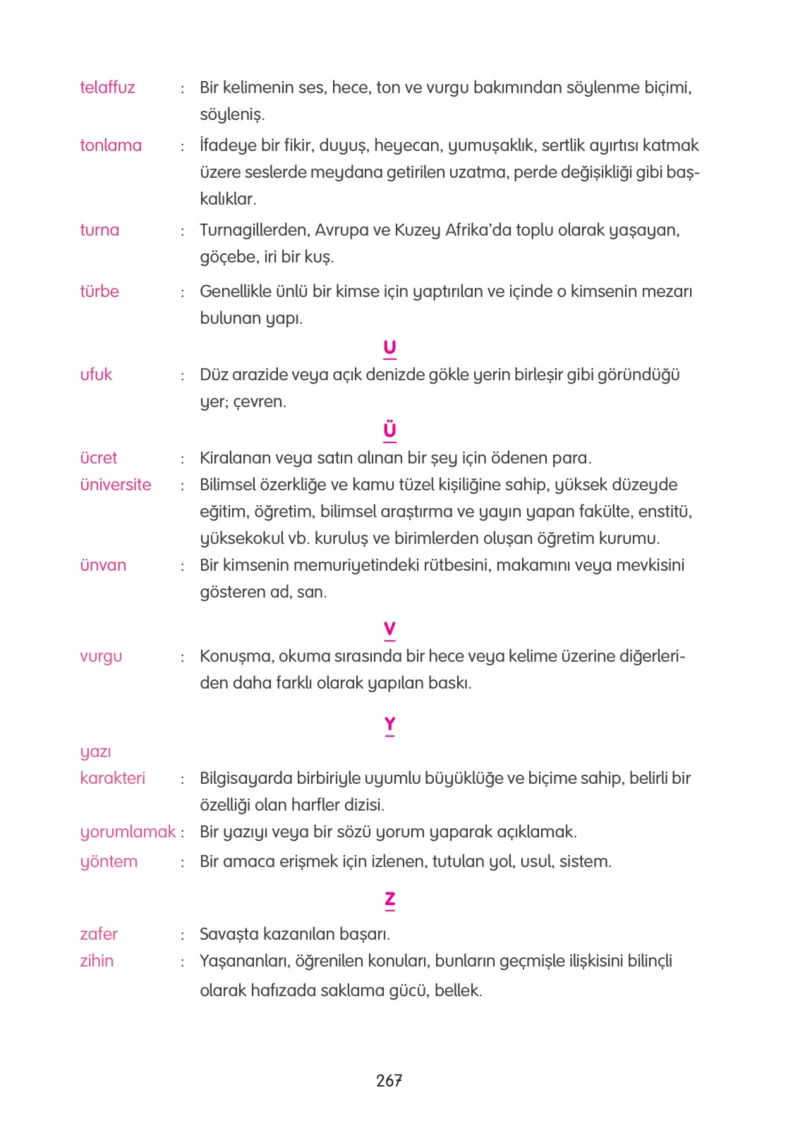 4. Sınıf Türkçe Ders Kitabı Cevapları Tuna Yayınları Sayfa 267