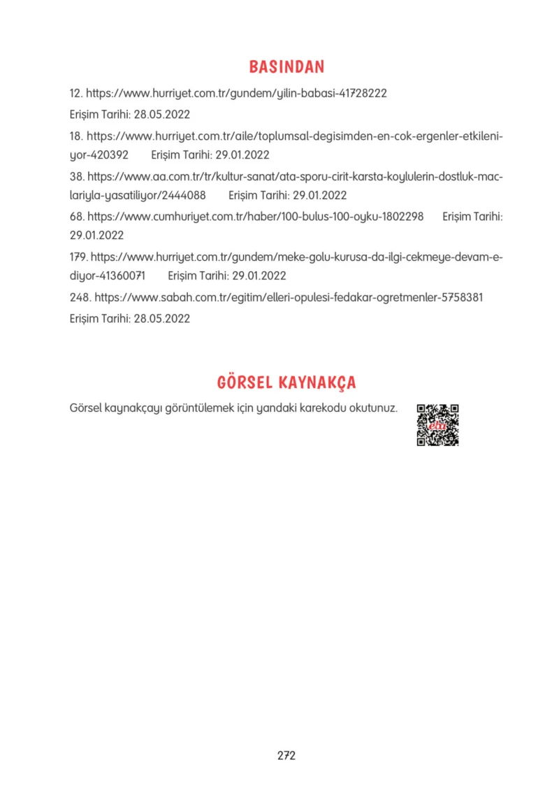 4. Sınıf Türkçe Ders Kitabı Cevapları Tuna Yayınları Sayfa 272