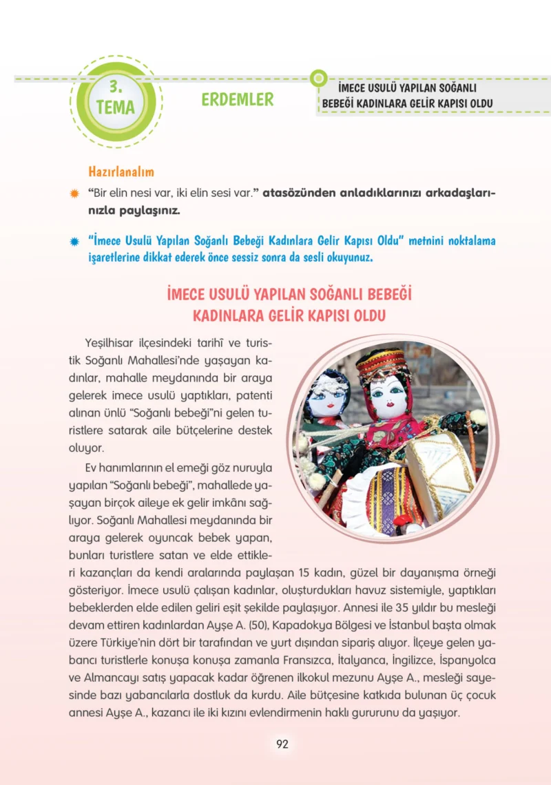 4. Sınıf Türkçe Ders Kitabı Cevapları Tuna Yayınları Sayfa 92