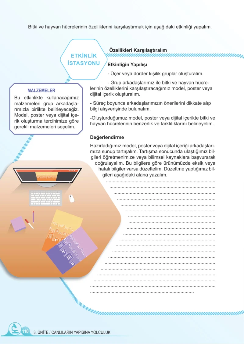 5. Sınıf Fen Bilimleri Ders Kitabı Cevapları Meb Yayınları 1.Kitap Sayfa 110