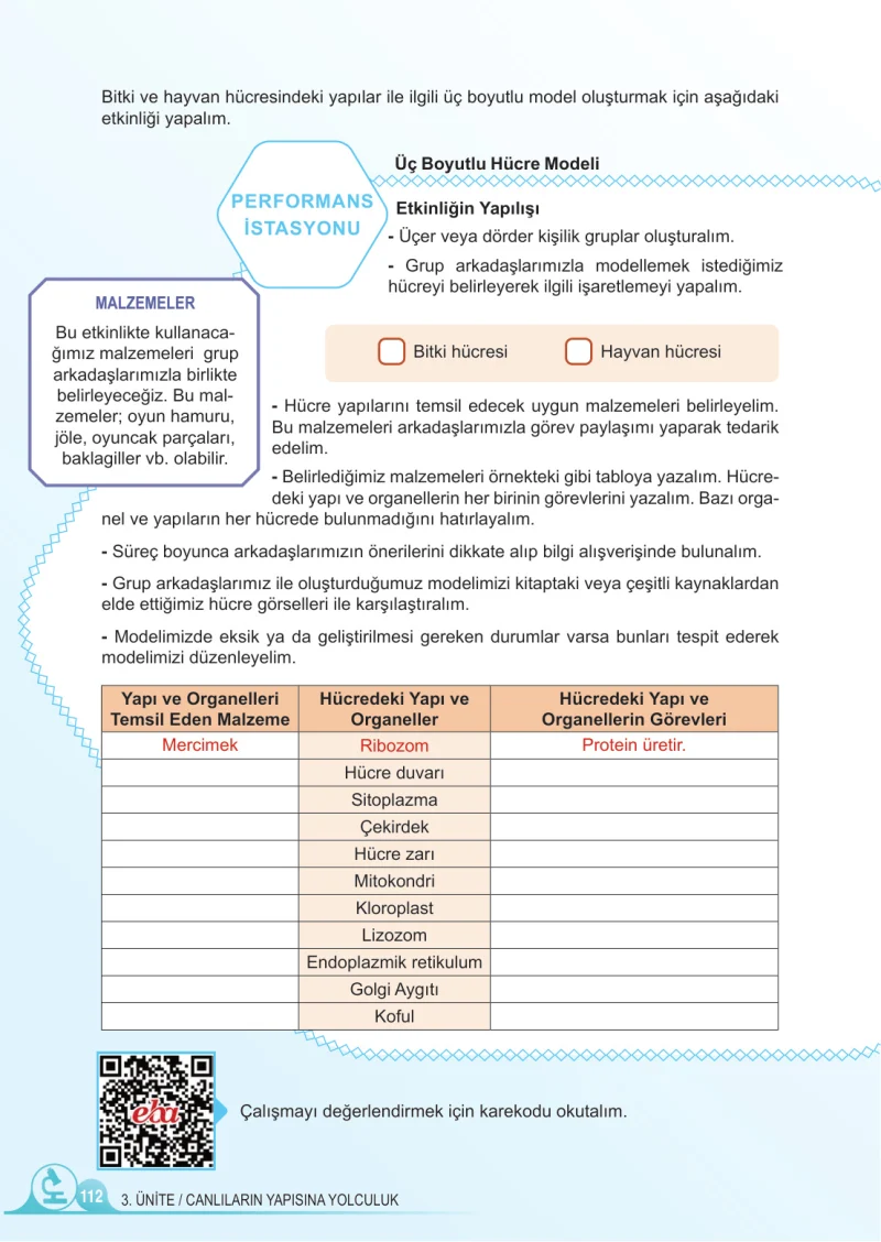 5. Sınıf Fen Bilimleri Ders Kitabı Cevapları Meb Yayınları 1.Kitap Sayfa 112