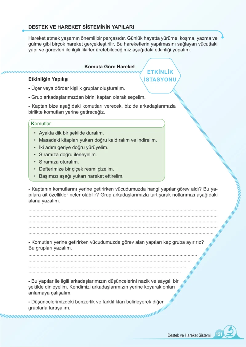 5. Sınıf Fen Bilimleri Ders Kitabı Cevapları Meb Yayınları 1.Kitap Sayfa 121