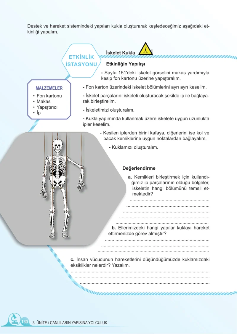 5. Sınıf Fen Bilimleri Ders Kitabı Cevapları Meb Yayınları 1.Kitap Sayfa 130