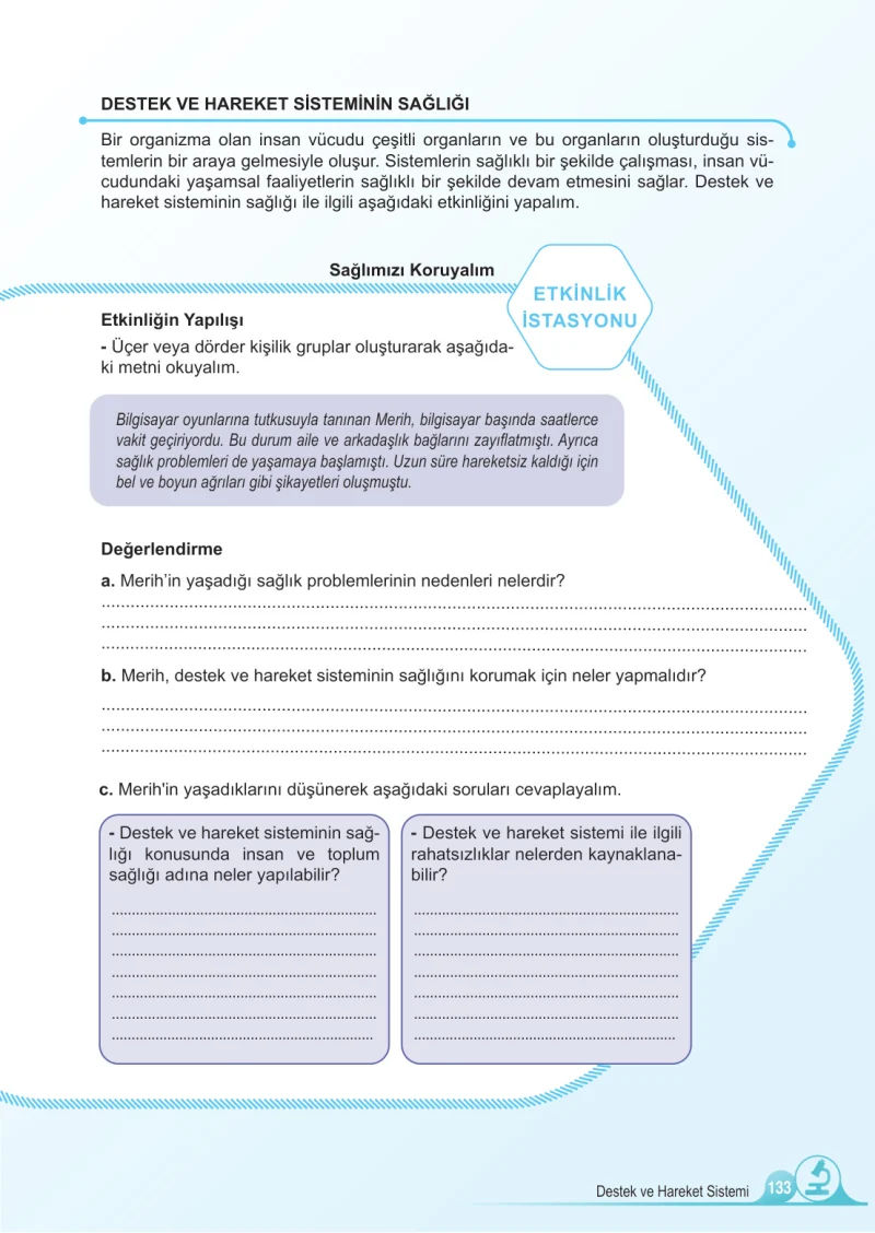 5. Sınıf Fen Bilimleri Ders Kitabı Cevapları Meb Yayınları 1.Kitap Sayfa 133