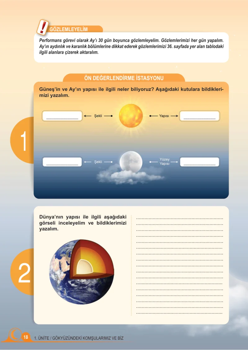 5. Sınıf Fen Bilimleri Ders Kitabı Cevapları Meb Yayınları 1. Kitap Sayfa 18