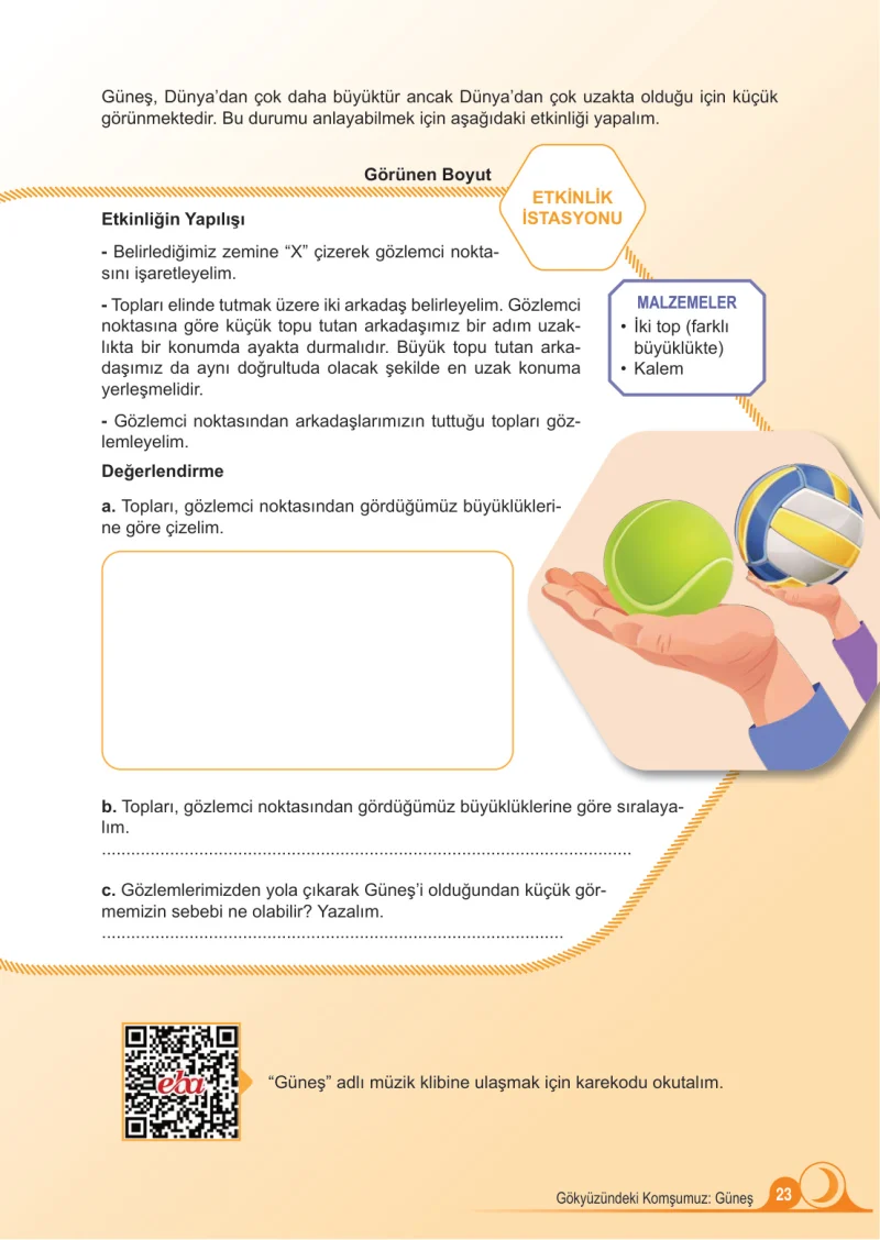 5. Sınıf Fen Bilimleri Ders Kitabı Cevapları Meb Yayınları 1.Kitap Sayfa 23