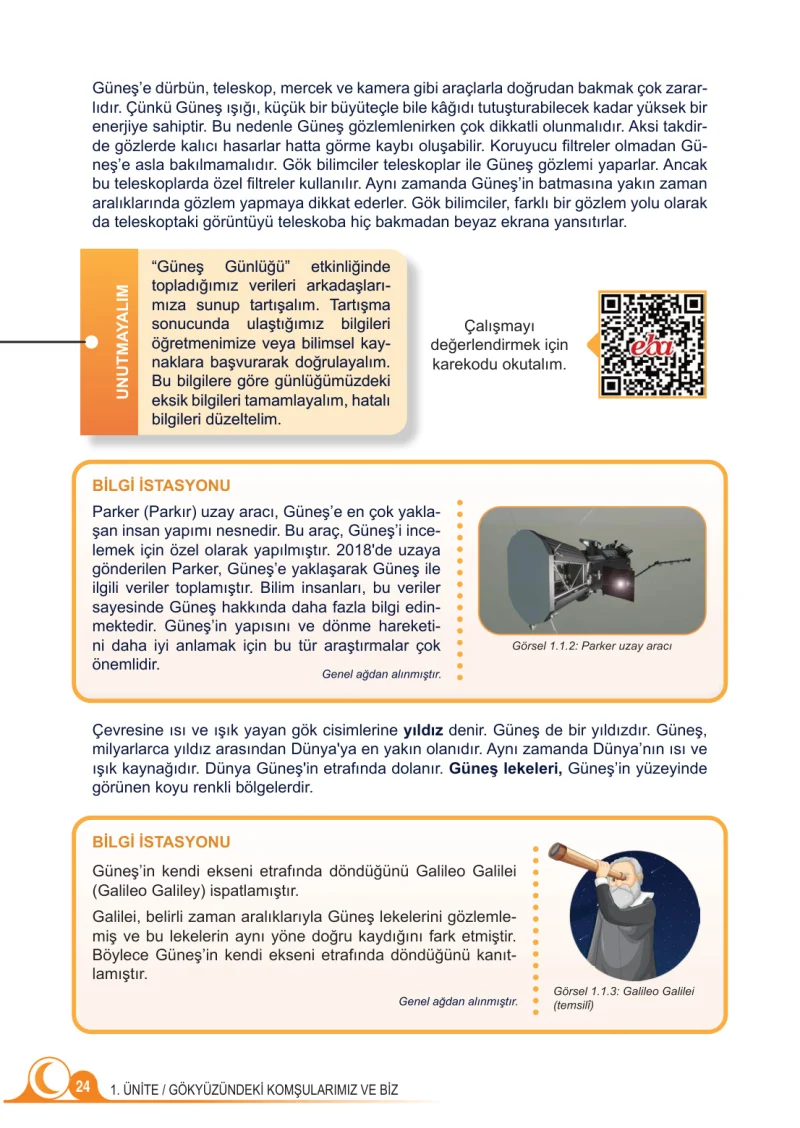 5. Sınıf Fen Bilimleri Ders Kitabı Cevapları Meb Yayınları 1.Kitap Sayfa 24