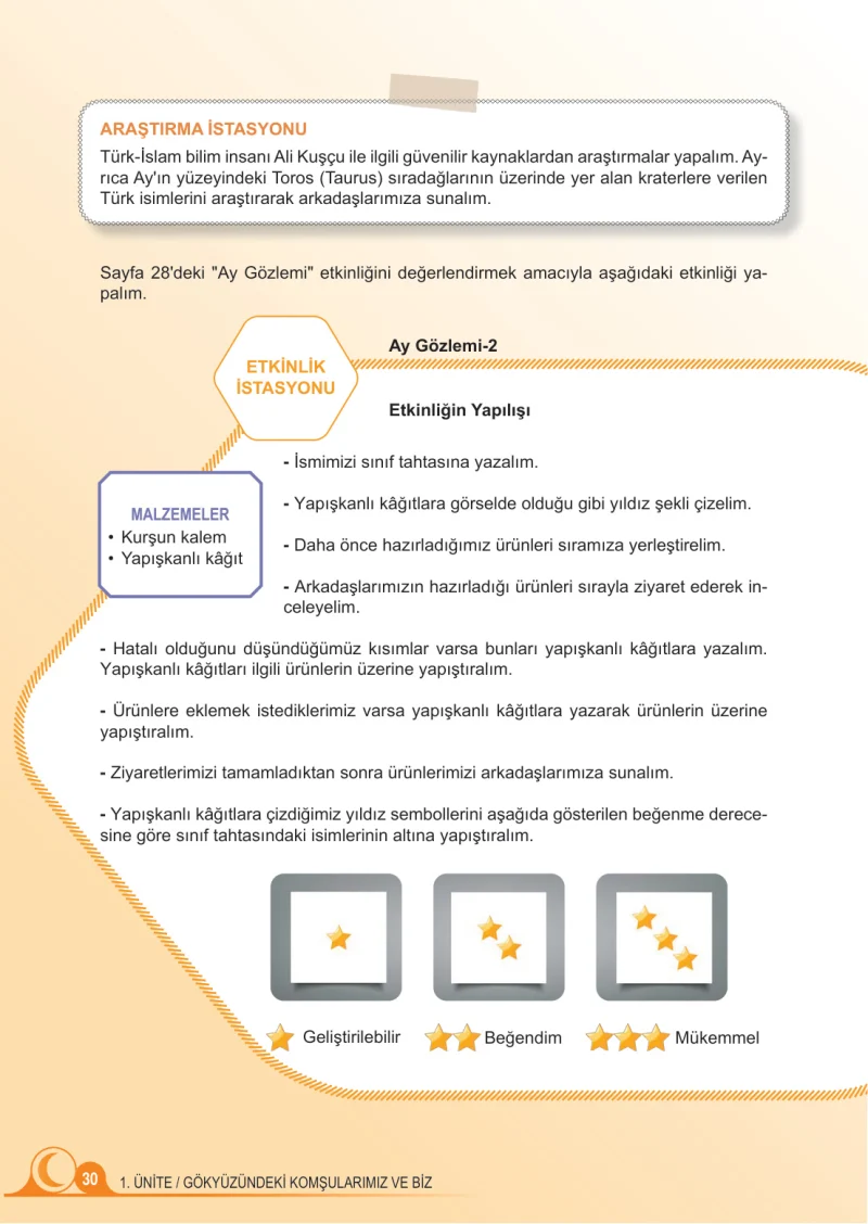 5. Sınıf Fen Bilimleri Ders Kitabı Cevapları Meb Yayınları 1.Kitap Sayfa 30
