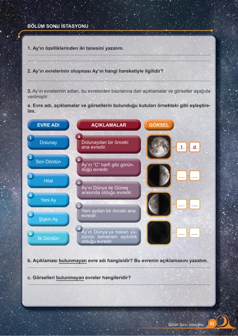 5. Sınıf Fen Bilimleri Ders Kitabı Cevapları Meb Yayınları 1.Kitap Sayfa 43