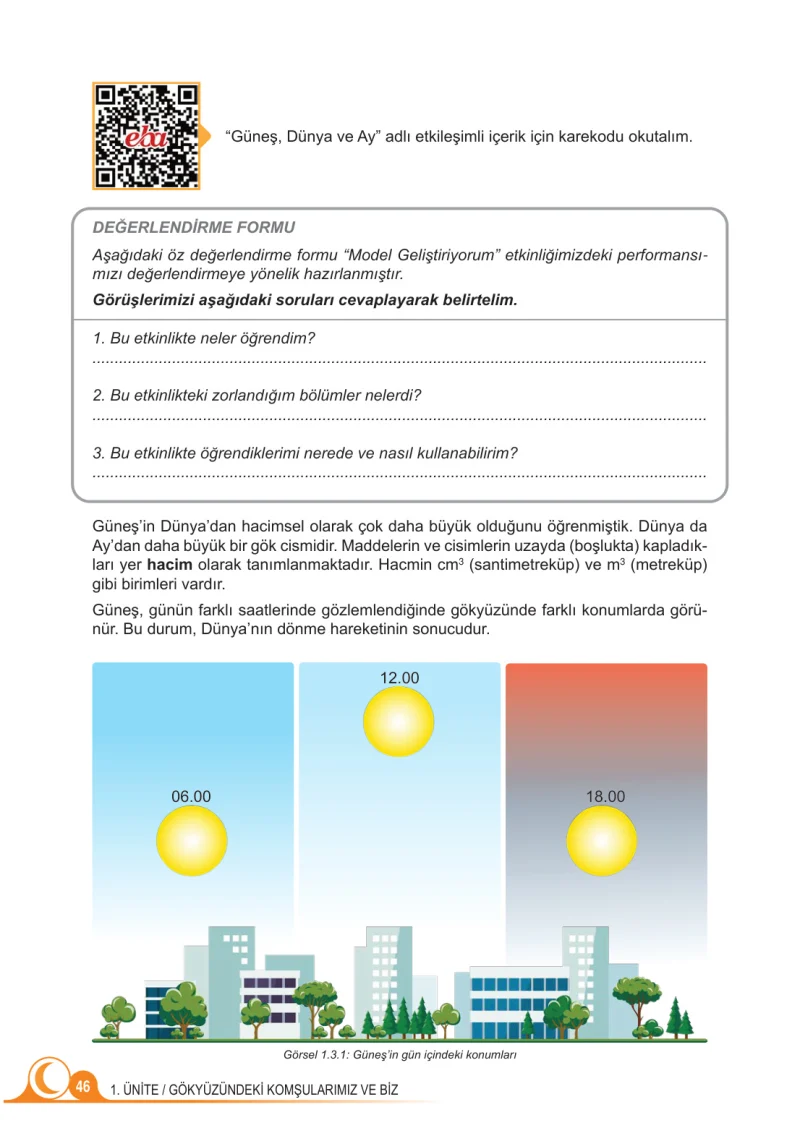 5. Sınıf Fen Bilimleri Ders Kitabı Cevapları Meb Yayınları 1.Kitap Sayfa 46