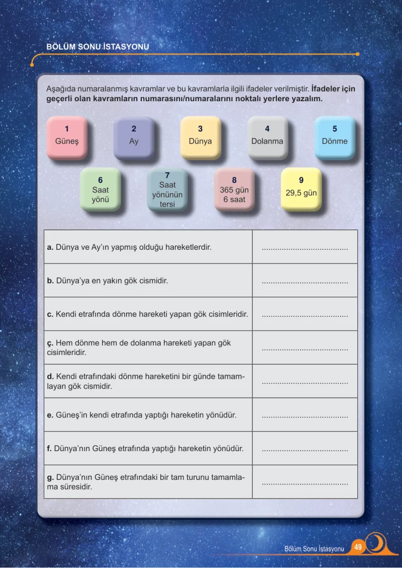 5. Sınıf Fen Bilimleri Ders Kitabı Cevapları Meb Yayınları 1.Kitap Sayfa 49