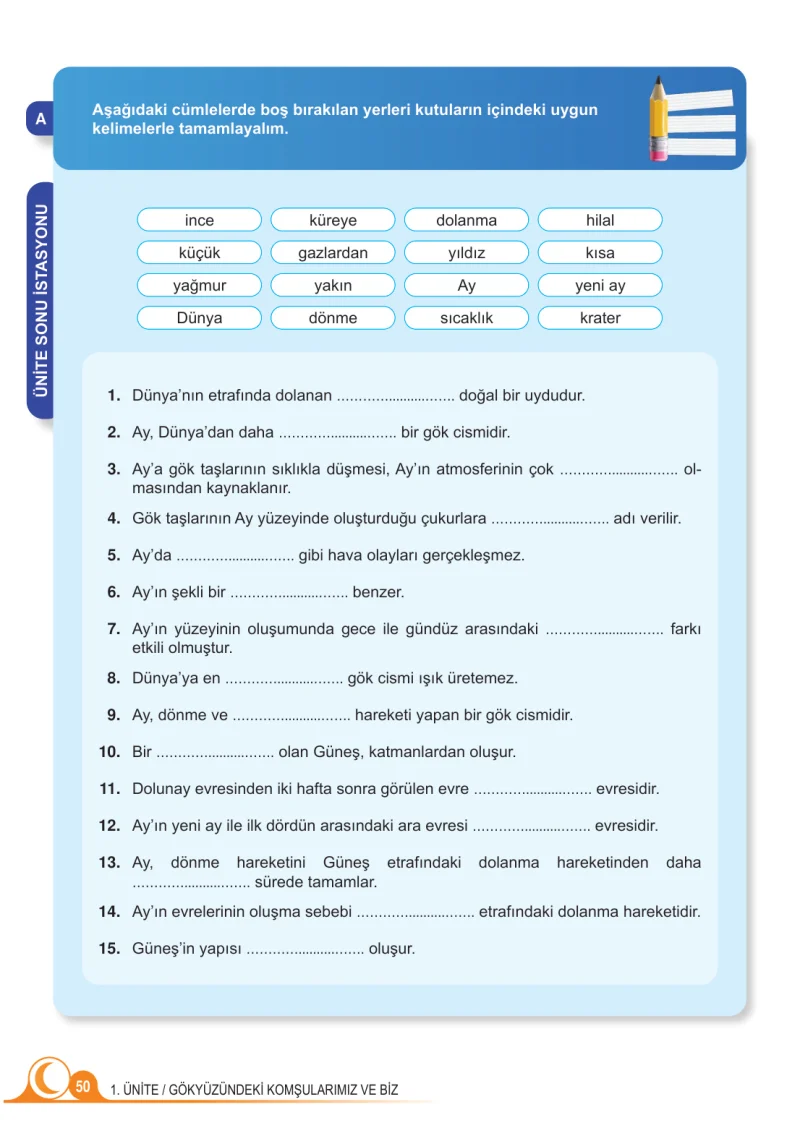 5. Sınıf Fen Bilimleri Ders Kitabı Cevapları Meb Yayınları 1.Kitap Sayfa 50