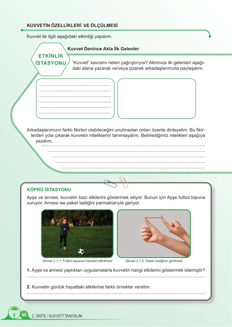 5. Sınıf Fen Bilimleri Ders Kitabı Cevapları Meb Yayınları 1.Kitap Sayfa 60