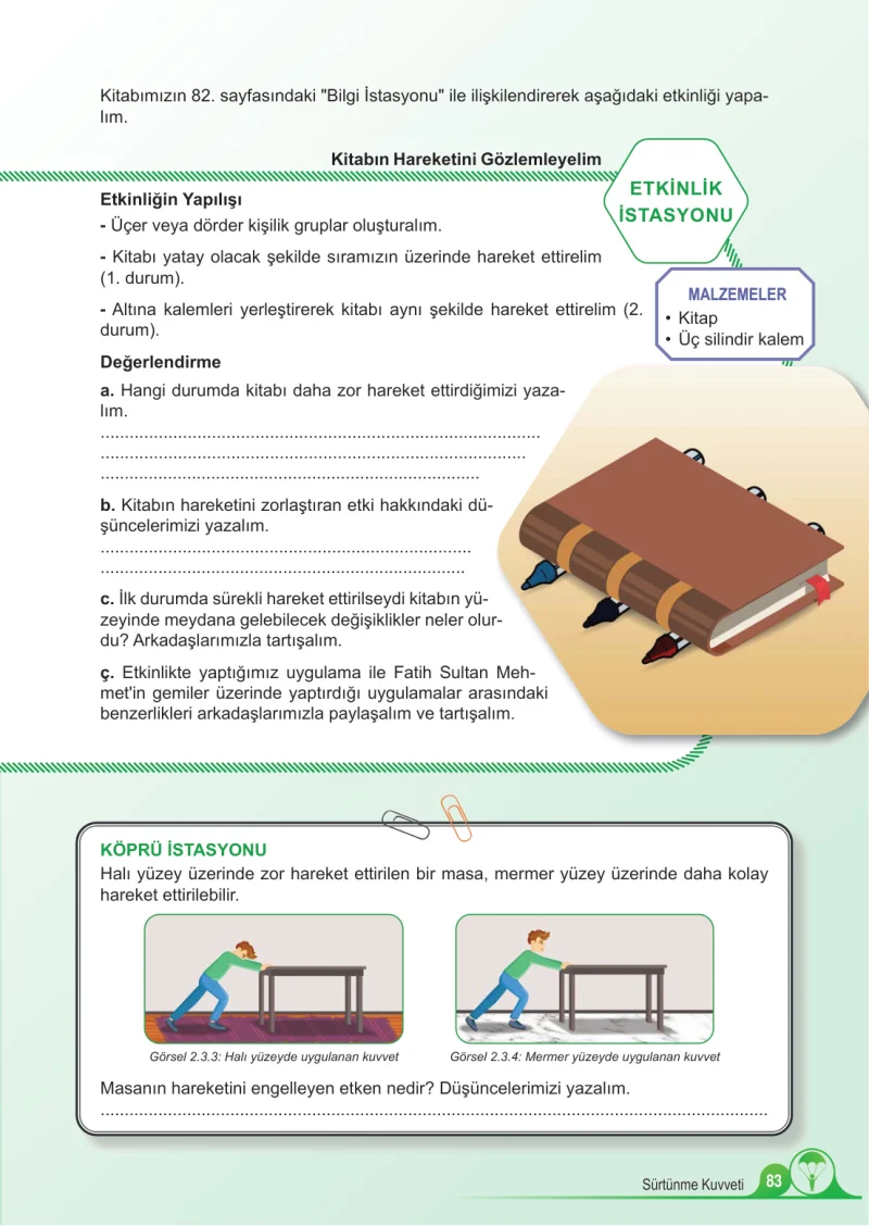 5. Sınıf Fen Bilimleri Ders Kitabı Cevapları Meb Yayınları 1.Kitap Sayfa 83