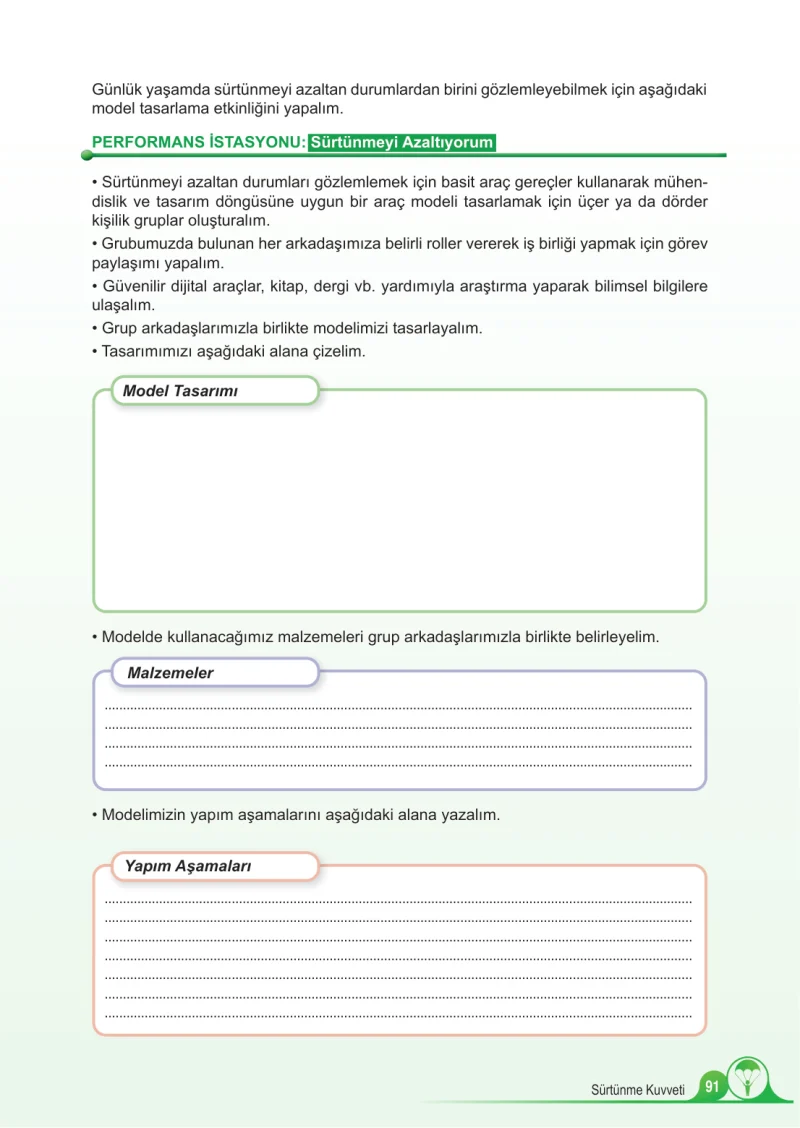 5. Sınıf Fen Bilimleri Ders Kitabı Cevapları Meb Yayınları 1.Kitap Sayfa 91