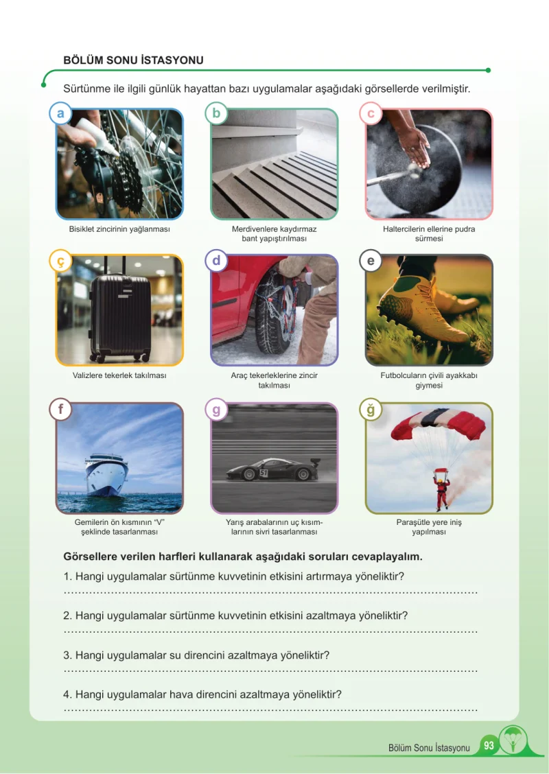 5. Sınıf Fen Bilimleri Ders Kitabı Cevapları Meb Yayınları 1.Kitap Sayfa 93