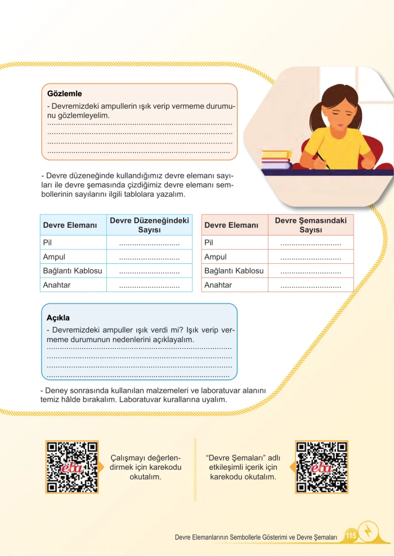 5. Sınıf Fen Bilimleri Ders Kitabı Cevapları Meb Yayınları 2.Kitap Sayfa 115