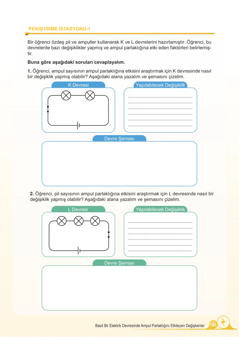 5. Sınıf Fen Bilimleri Ders Kitabı Cevapları Meb Yayınları 2.Kitap Sayfa 125