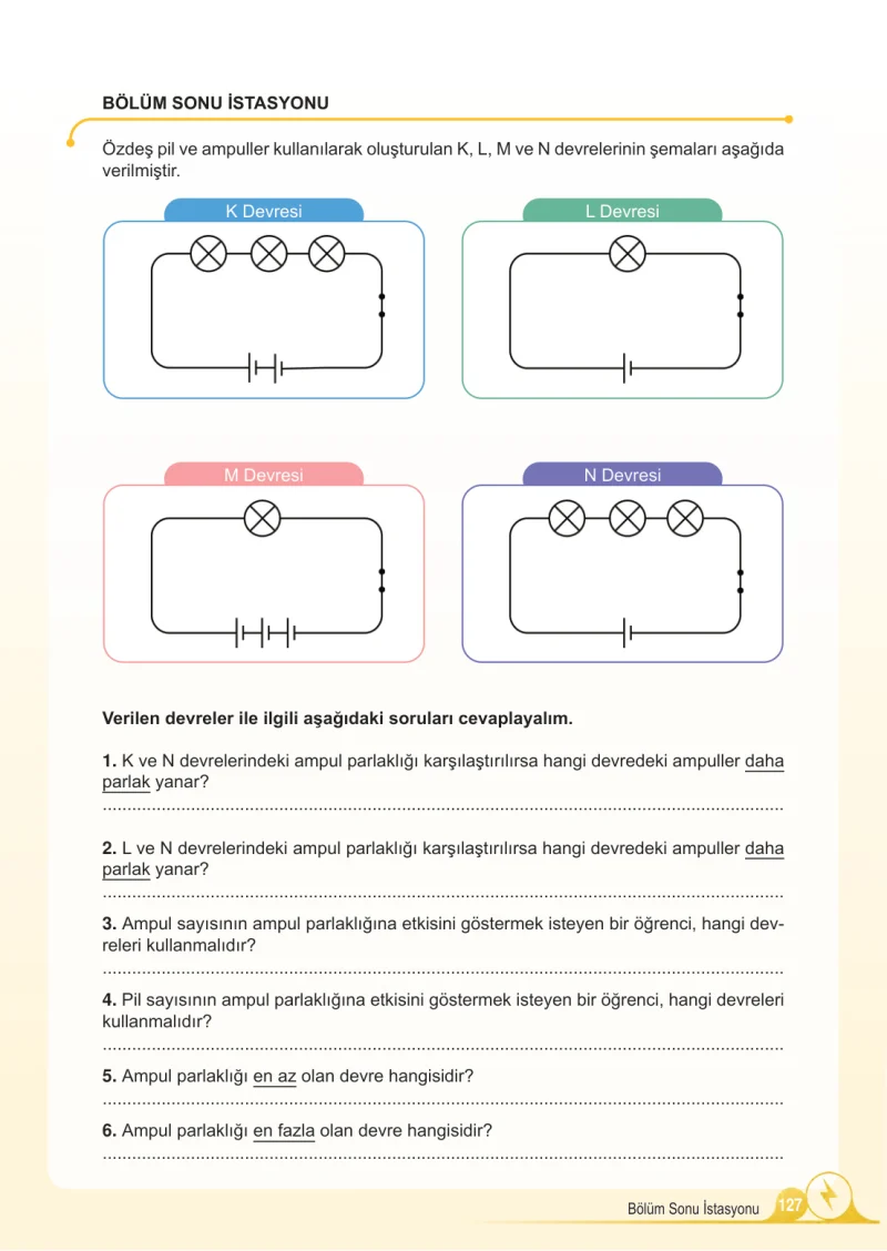 5. Sınıf Fen Bilimleri Ders Kitabı Cevapları Meb Yayınları 2.Kitap Sayfa 127