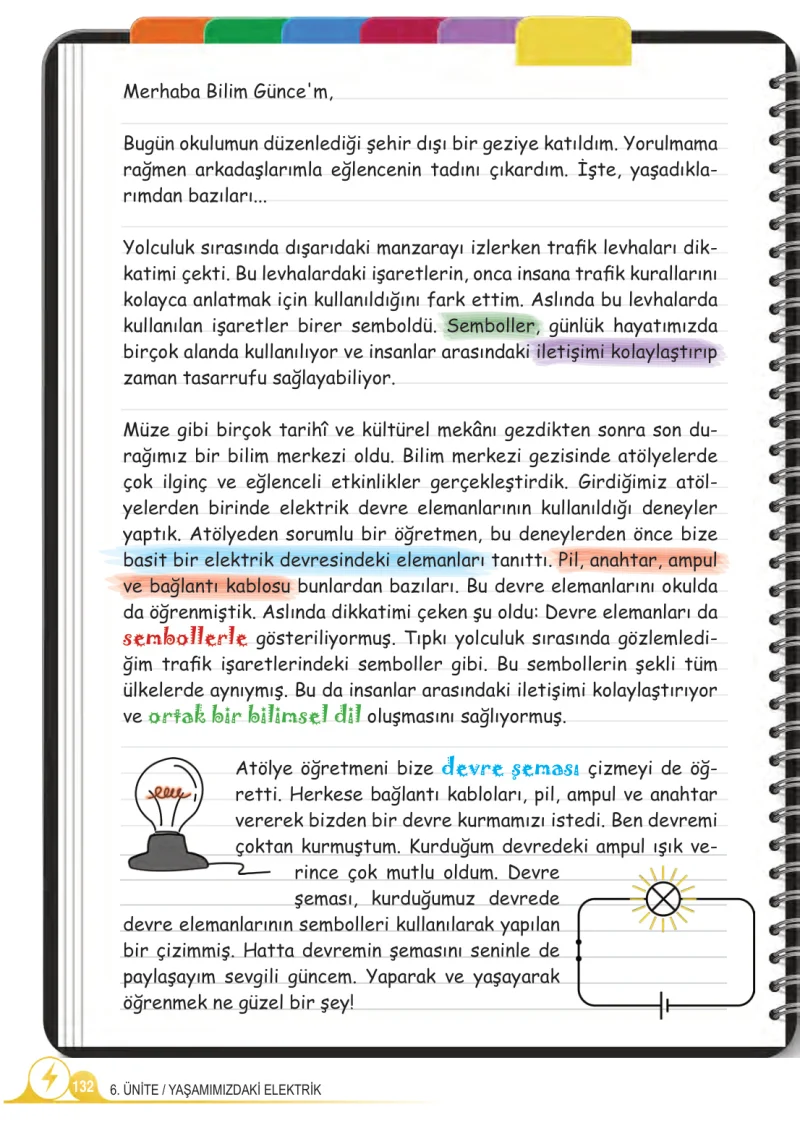 5. Sınıf Fen Bilimleri Ders Kitabı Cevapları Meb Yayınları 2.Kitap Sayfa 132