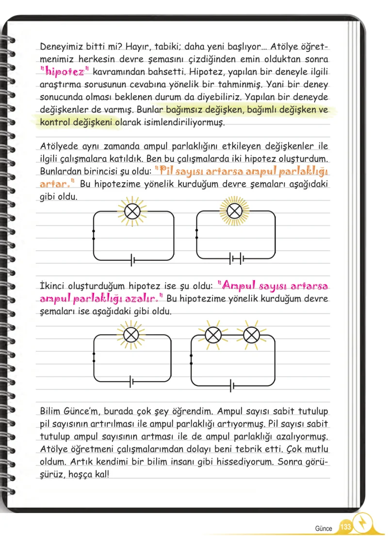 5. Sınıf Fen Bilimleri Ders Kitabı Cevapları Meb Yayınları 2.Kitap Sayfa 133