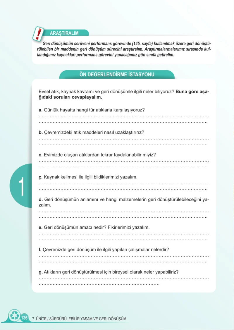 5. Sınıf Fen Bilimleri Ders Kitabı Cevapları Meb Yayınları 2.Kitap Sayfa 136