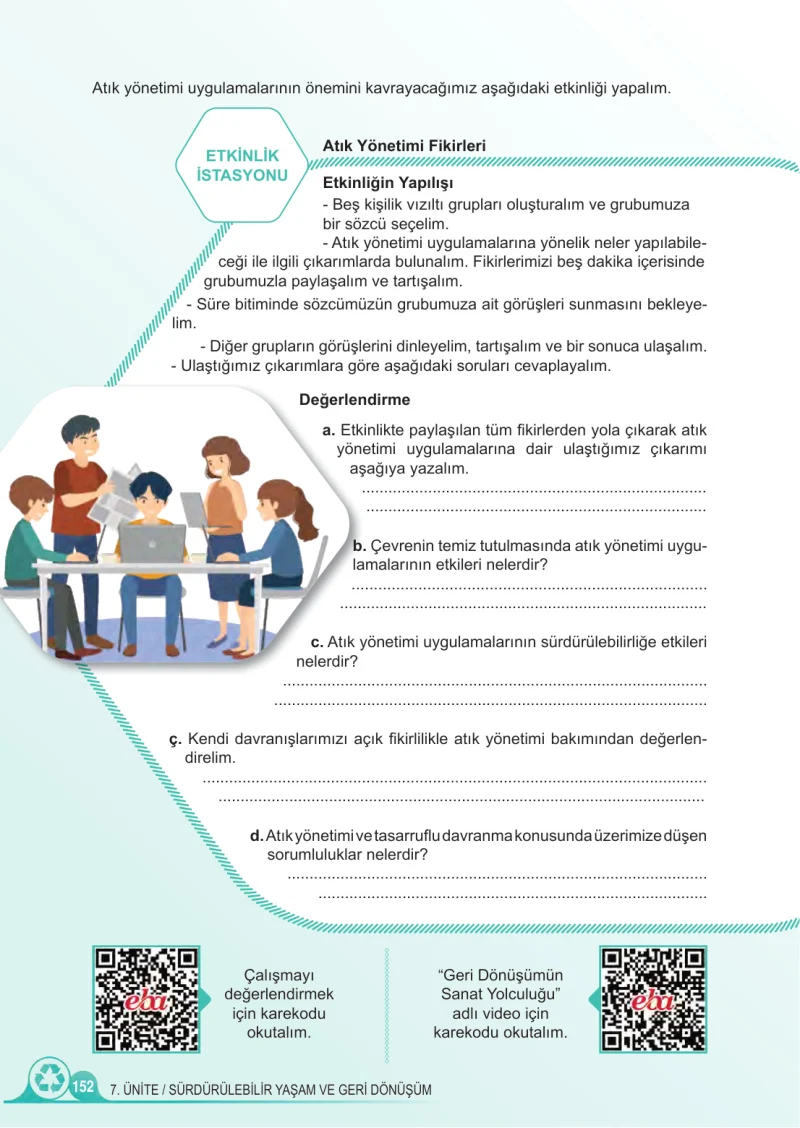 5. Sınıf Fen Bilimleri Ders Kitabı Cevapları Meb Yayınları 2.Kitap Sayfa 152