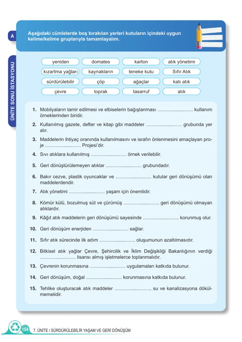 5. Sınıf Fen Bilimleri Ders Kitabı Cevapları Meb Yayınları 2.Kitap Sayfa 154
