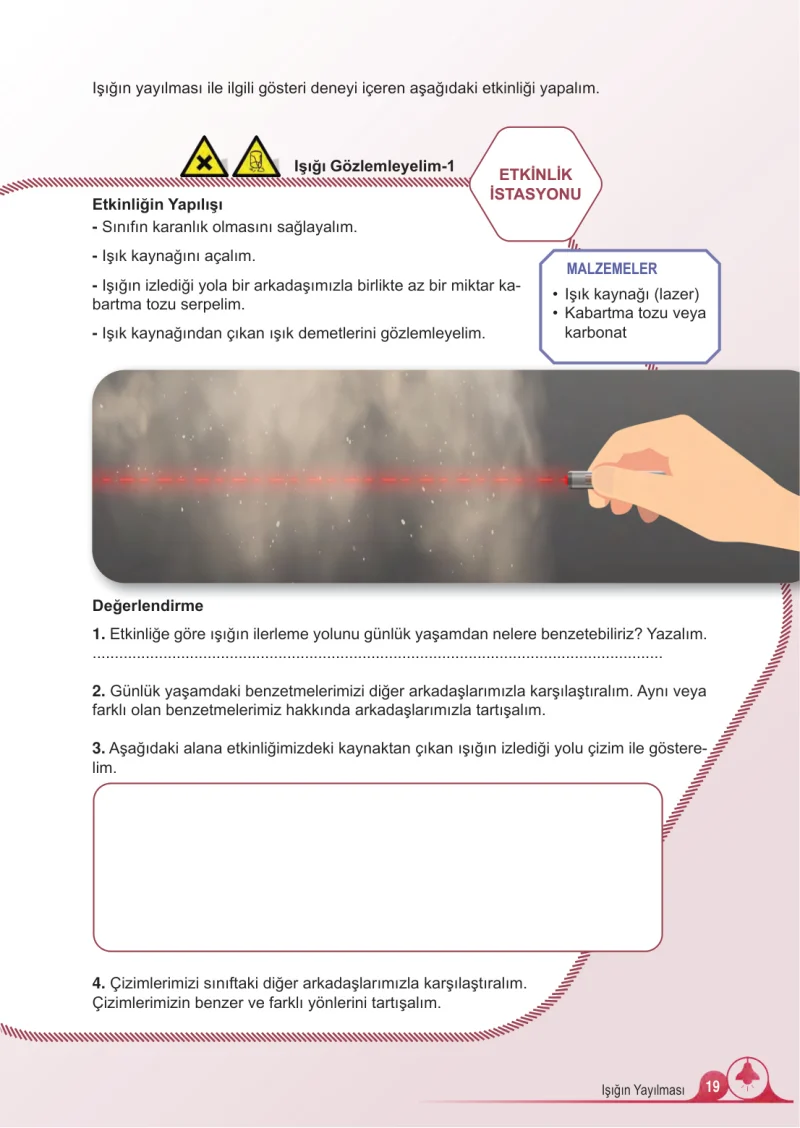 5. Sınıf Fen Bilimleri Ders Kitabı Cevapları Meb Yayınları 2.Kitap Sayfa 19
