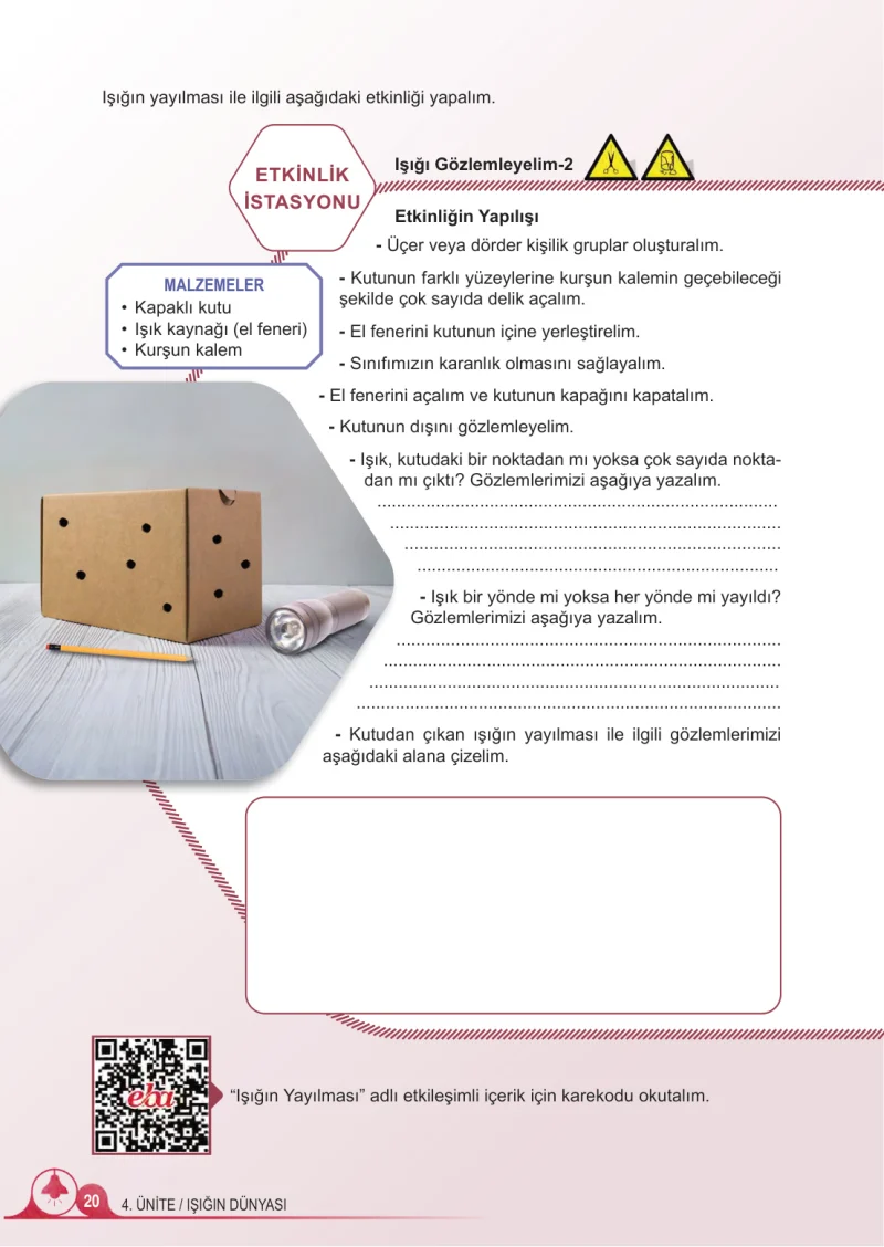 5. Sınıf Fen Bilimleri Ders Kitabı Cevapları Meb Yayınları 2.Kitap Sayfa 20