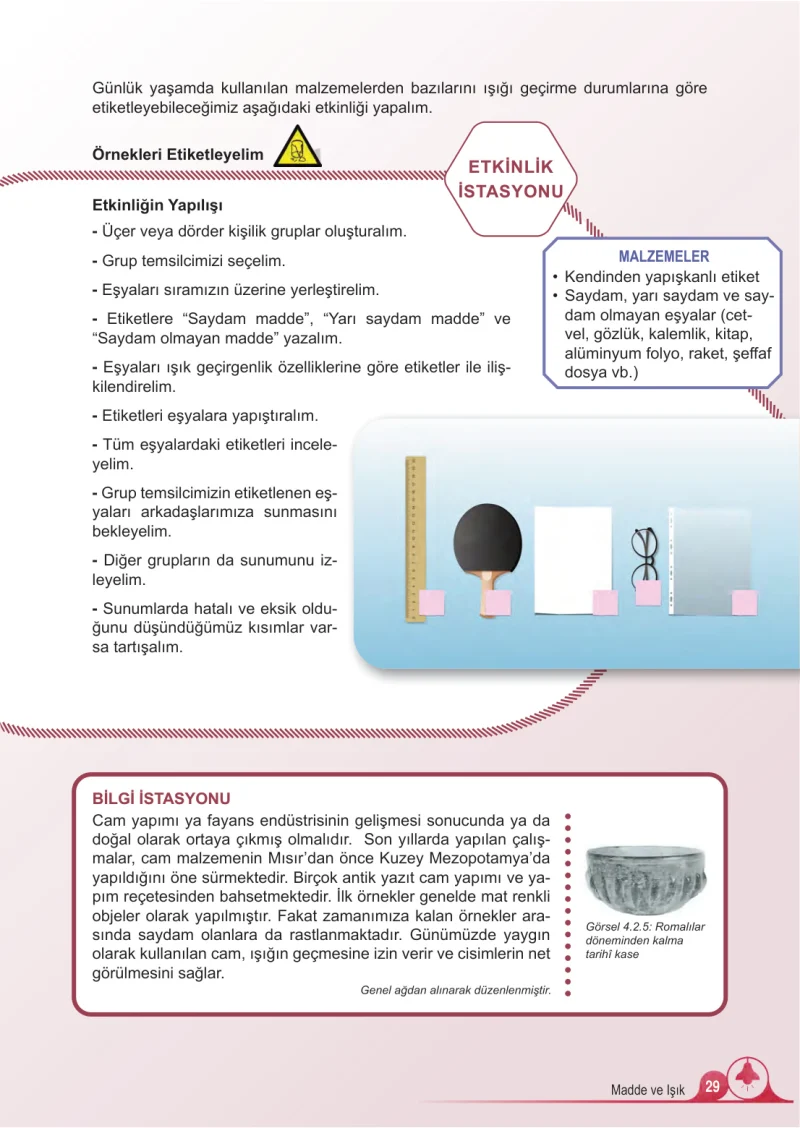 5. Sınıf Fen Bilimleri Ders Kitabı Cevapları Meb Yayınları 2.Kitap Sayfa 29