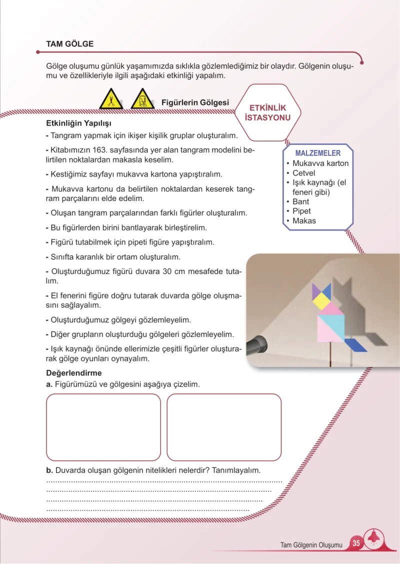 5. Sınıf Fen Bilimleri Ders Kitabı Cevapları Meb Yayınları 2.Kitap Sayfa 35