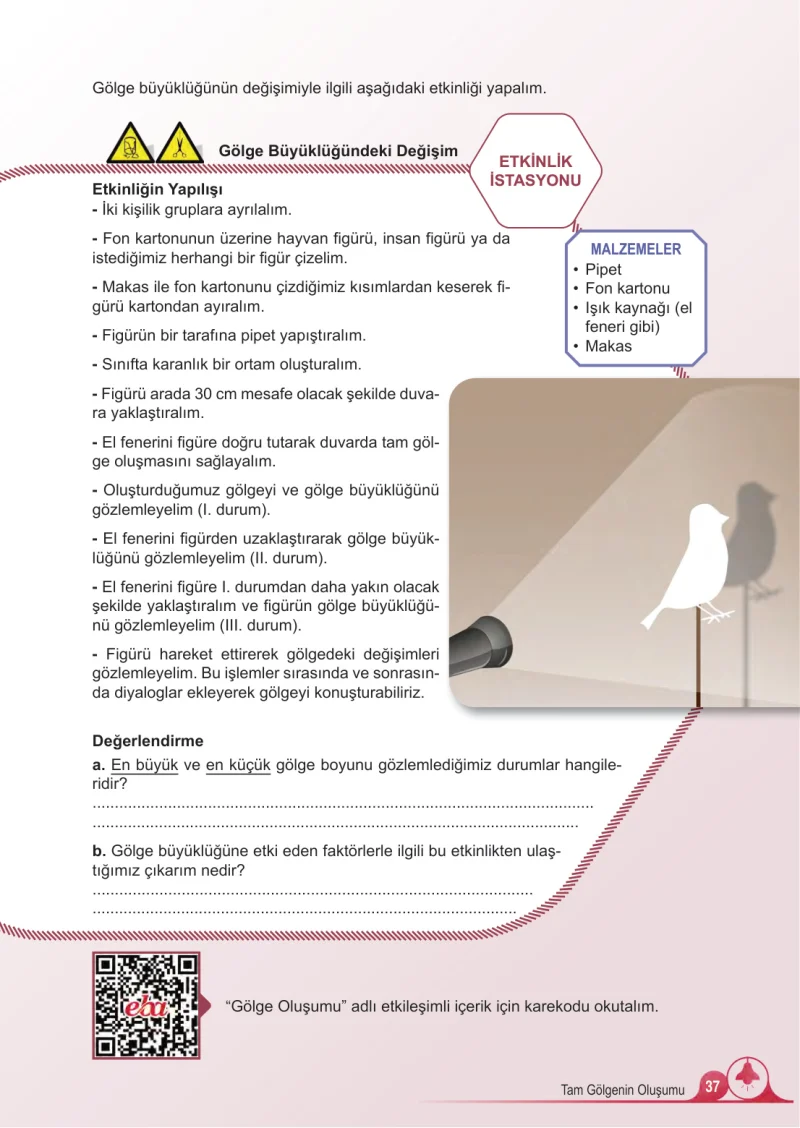 5. Sınıf Fen Bilimleri Ders Kitabı Cevapları Meb Yayınları 2.Kitap Sayfa 37