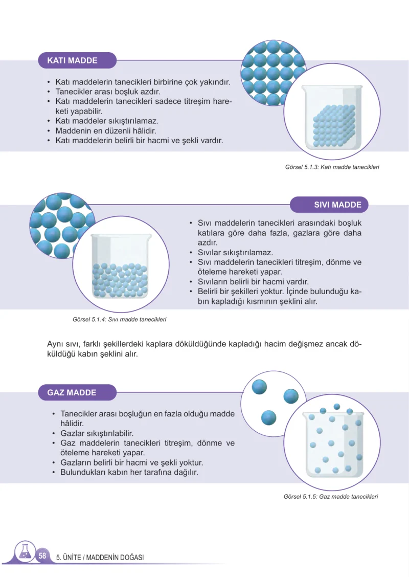 5. Sınıf Fen Bilimleri Ders Kitabı Cevapları Meb Yayınları 2.Kitap Sayfa 58