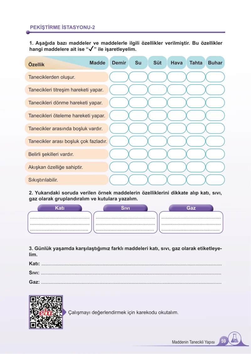 5. Sınıf Fen Bilimleri Ders Kitabı Cevapları Meb Yayınları 2.Kitap Sayfa 59