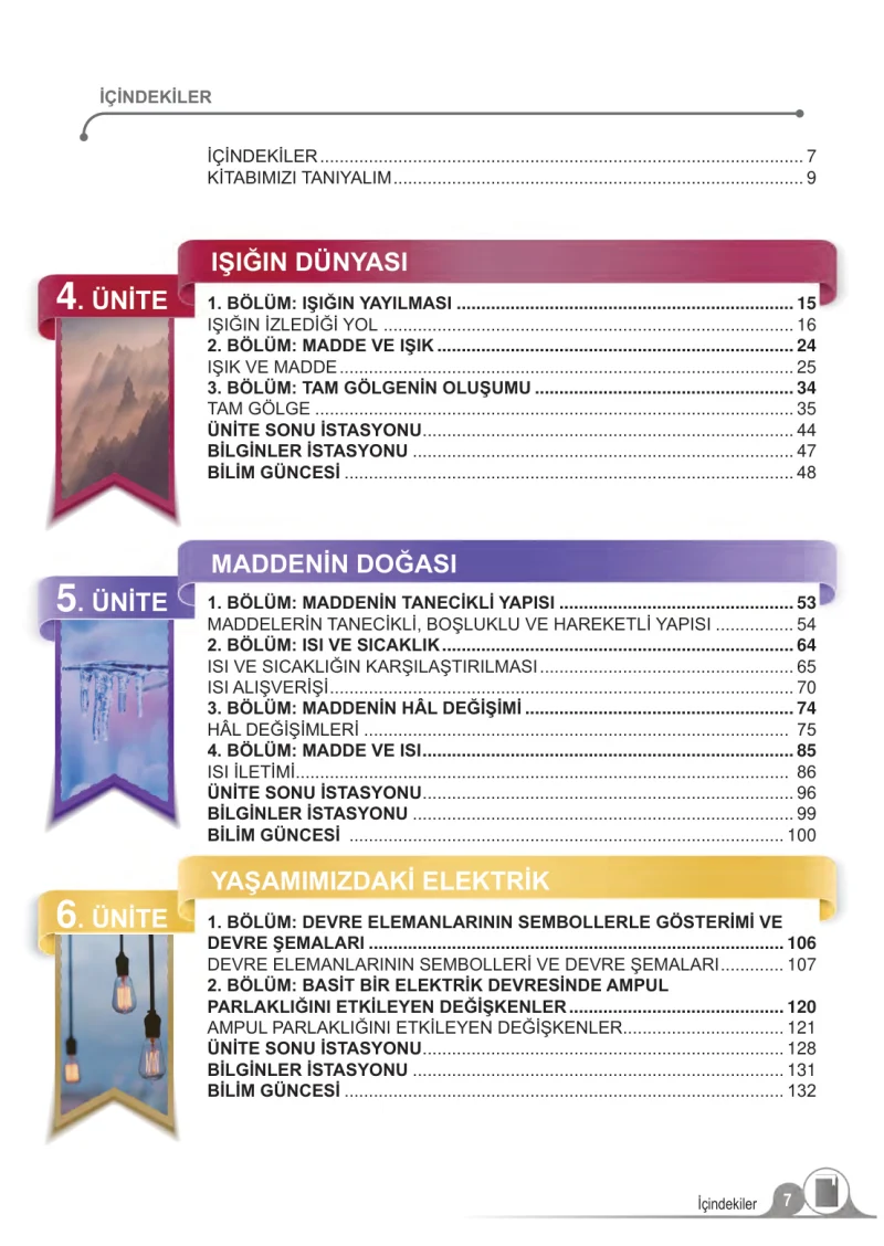 5. Sınıf Fen Bilimleri Ders Kitabı Cevapları Meb Yayınları 2. Kitap Sayfa 7