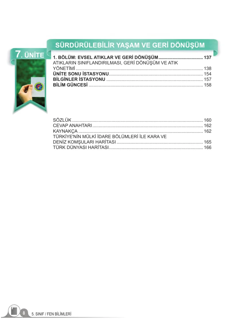 5. Sınıf Fen Bilimleri Ders Kitabı Cevapları Meb Yayınları 2. Kitap Sayfa 8